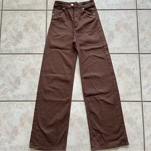 COPY - Brown High-Waisted Flared Jeans